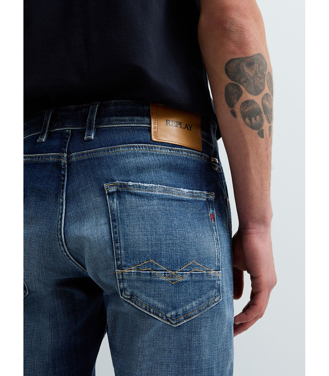 スキニーENNYS Aged10 オーガニックコットンパワーストレッチデニム 詳細画像 ブルー 7